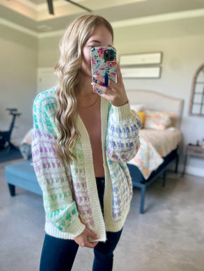 Pastel Rainbow Cardigan