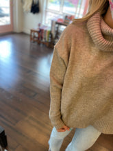 Load image into Gallery viewer, Mocha Turtleneck Sweater
