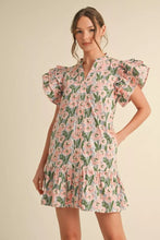 Load image into Gallery viewer, Peachy Pink Floral Dress