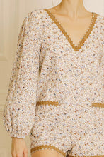 Load image into Gallery viewer, Tan Floral Romper