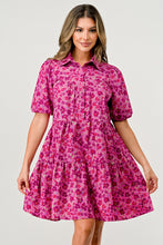 Load image into Gallery viewer, Fuchsia Floral Dress