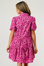 Load image into Gallery viewer, Fuchsia Floral Dress