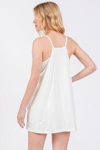 White Workout Romper Dress