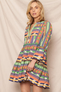 Bright Patterned Dress