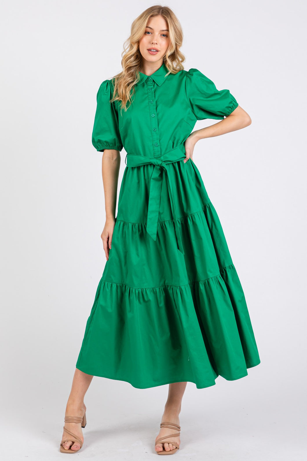 Kelly Green Midi