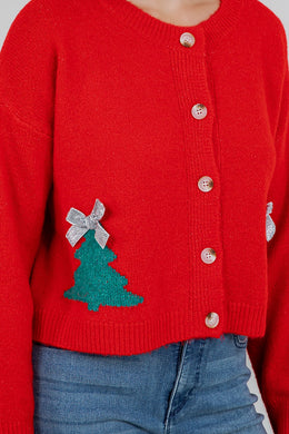 Festive Tree Cardigan