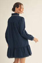Load image into Gallery viewer, Navy Detailed Dress