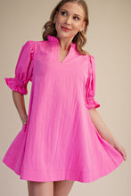 Load image into Gallery viewer, Hot Pink Tie Back Dress