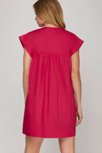 Load image into Gallery viewer, Shift Pintuck Detail Dress
