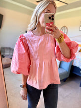 Load image into Gallery viewer, Blush Puff Sleeve Top