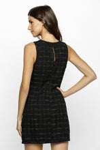 Load image into Gallery viewer, Black Tweed Dress