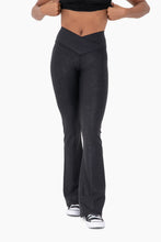 Load image into Gallery viewer, Black Flared Legging Set