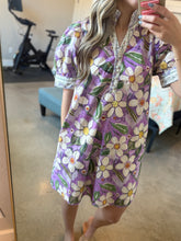 Load image into Gallery viewer, Purple Mixed Print Dress