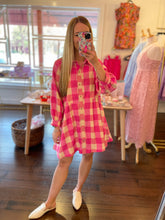 Load image into Gallery viewer, Pink Gingham Dress