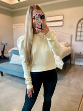 Load image into Gallery viewer, Cream Puff Sleeve Sweater