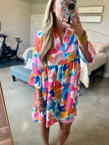 Bright Tiered Dress