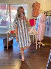 Load image into Gallery viewer, Linen Striped Dress