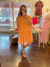 Load image into Gallery viewer, Orange Babydoll Dress