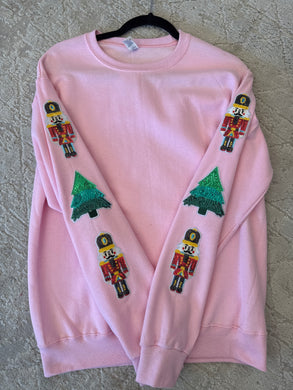 Christmas Sparkle Sleeve Sweatshirt