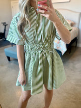 Load image into Gallery viewer, Green Striped Dress
