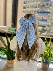 Gingham Hair Bow