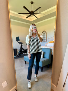 Black Striped Top