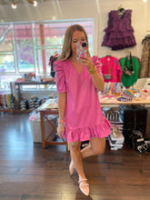 Load image into Gallery viewer, Pink Leather Dress