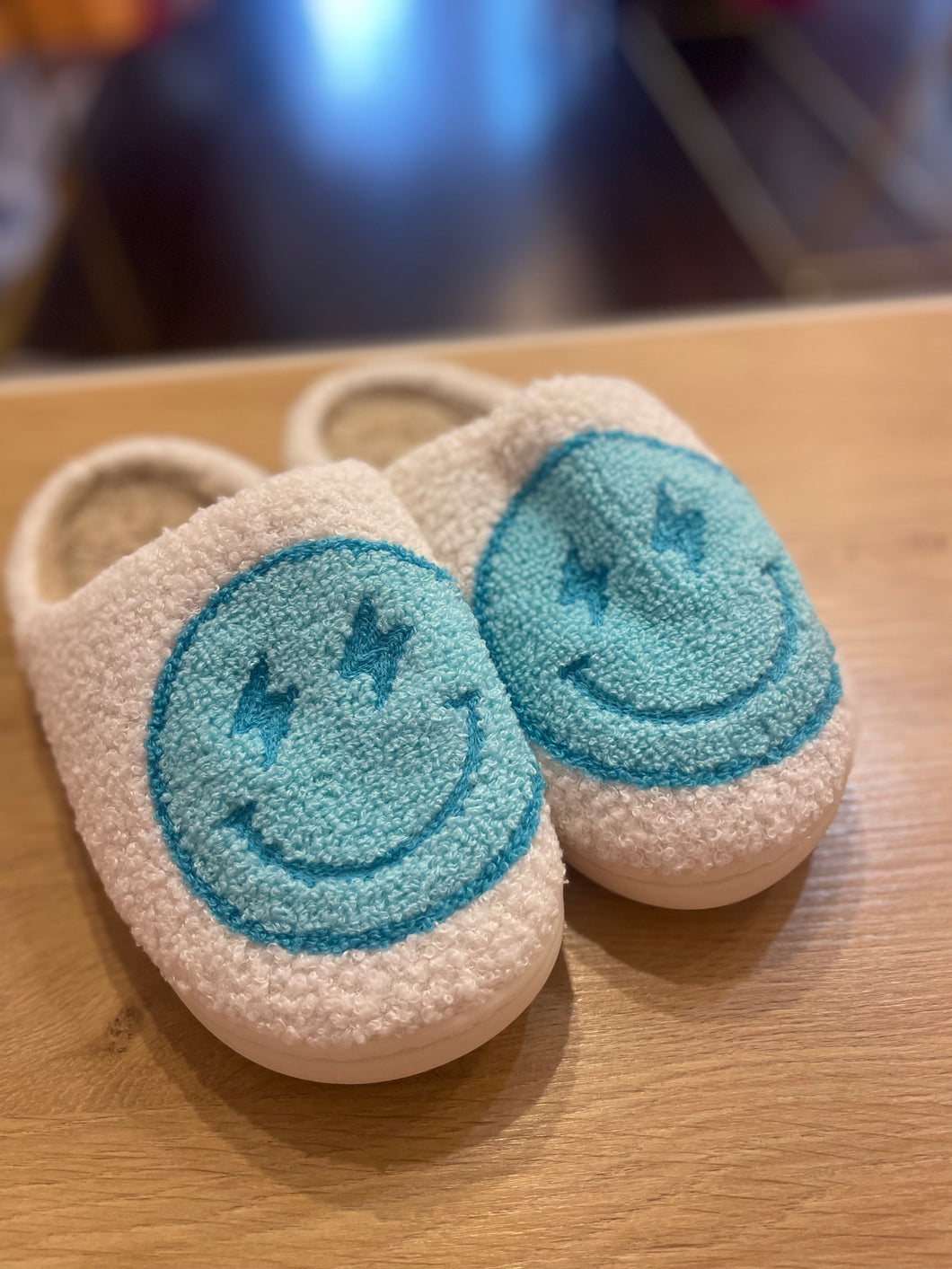 Blue Smile Slippers