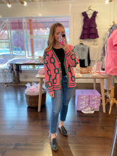 Load image into Gallery viewer, Pink and Green Cardigan