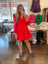 Load image into Gallery viewer, Red Tiered Dress