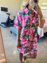 Load image into Gallery viewer, Green and Pink Floral Dress