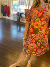 Load image into Gallery viewer, Mocha Floral Dress