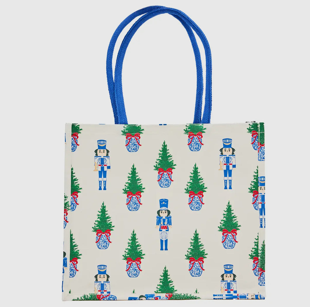Blue Nutcracker Tote