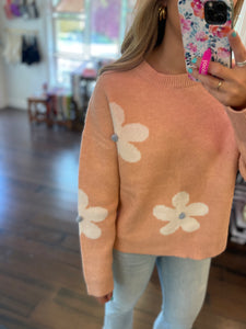 Blush Daisy Sweater