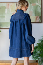Load image into Gallery viewer, Smocked Denim Dress