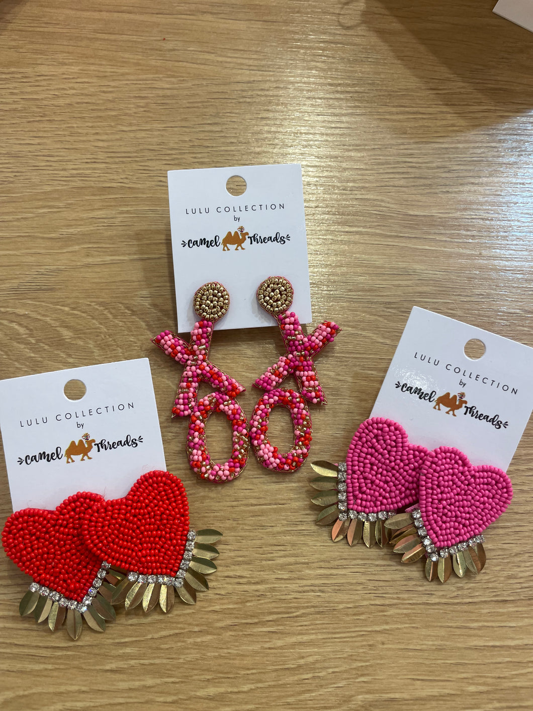 Valentines Beaded Earrings