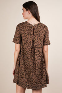 Leopard Comfy Mini Dress