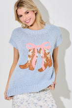 Load image into Gallery viewer, Boots and Bow Sweater Vest