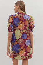 Load image into Gallery viewer, Burgundy Florals Dress