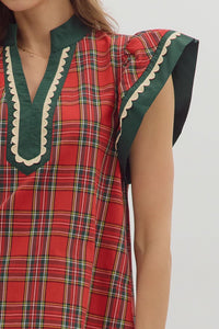 Christmas Plaid Top