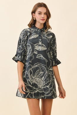 Floral Tie Back Dress
