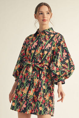 Floral Tie Dress