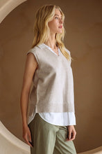 Load image into Gallery viewer, Mixed Media Sweater Vest