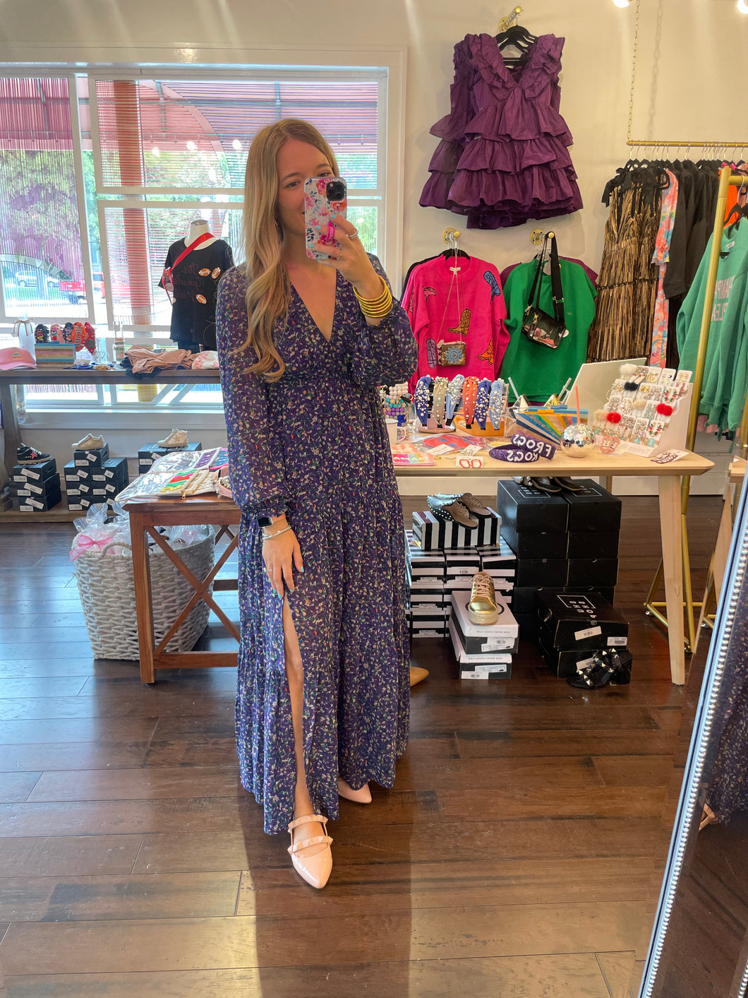 Purple Floral Maxi
