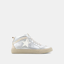 Load image into Gallery viewer, Silver Mid Star Sneakers