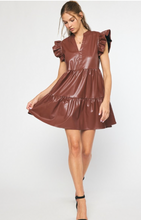 Load image into Gallery viewer, Chocolate Leather Dress