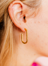 Load image into Gallery viewer, Melinda Hammered Hoops