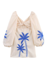 Load image into Gallery viewer, Palm Embroderied Dress