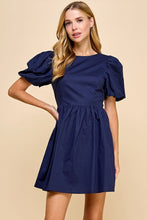 Load image into Gallery viewer, Navy Tie Dress