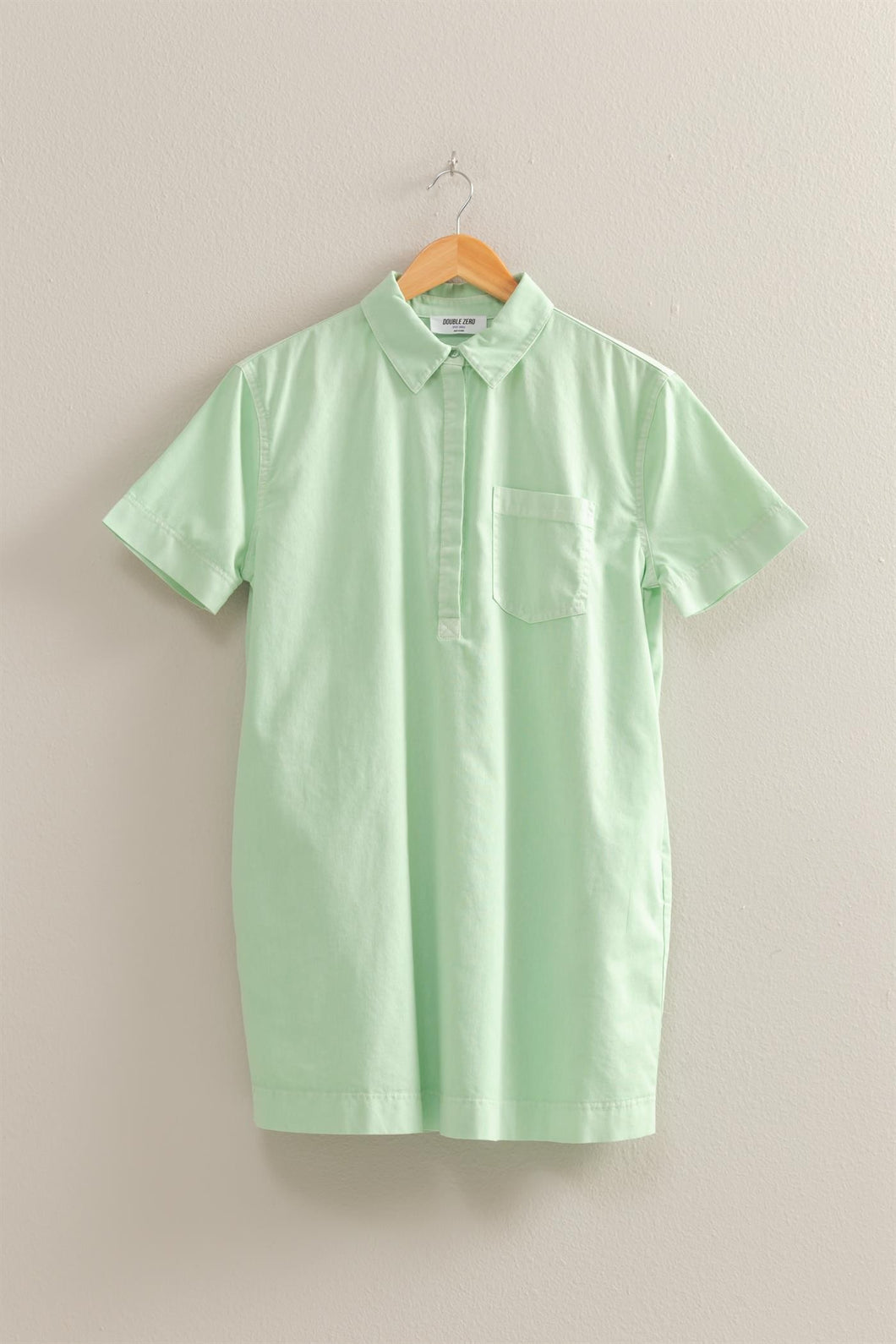 Mint Button Up Dress